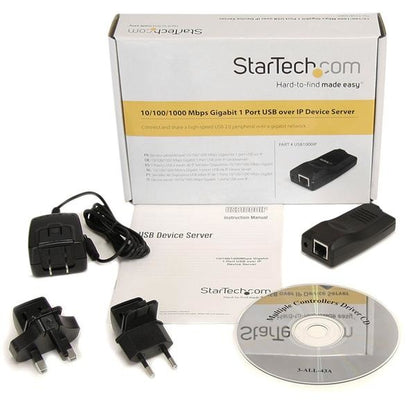 Adaptador USB StarTech.com USB1000IP | 1 Puerto USB 2.0, Red Gigabit Ethernet