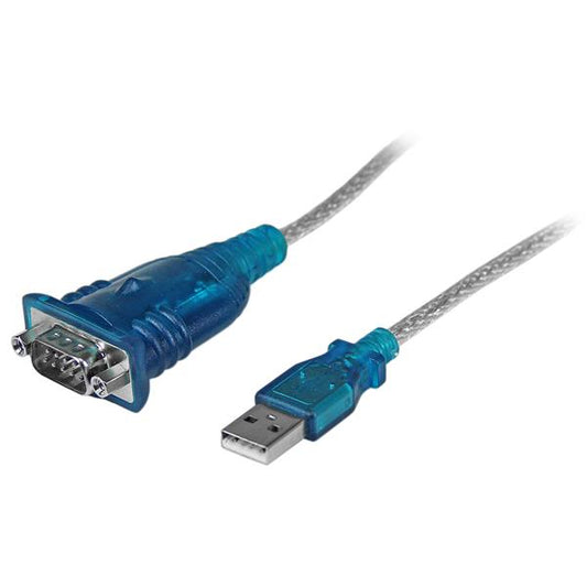 Adaptador USB a Serie StarTech.com ICUSB232V2 | 1 Puerto Serial DB9 Macho a Macho, Negro