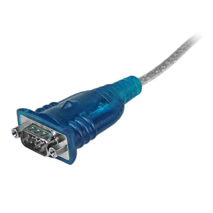 Adaptador USB a Serie StarTech.com ICUSB232V2 | 1 Puerto Serial DB9 Macho a Macho, Negro