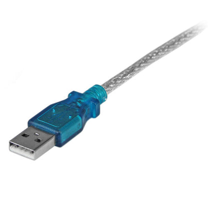 Adaptador USB a Serie StarTech.com ICUSB232V2 | 1 Puerto Serial DB9 Macho a Macho, Negro