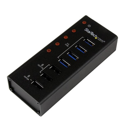 Hub USB 3.0 StarTech.com ST4300U3C3 | 4 Puertos 5Gbps, 3 Puertos de Carga