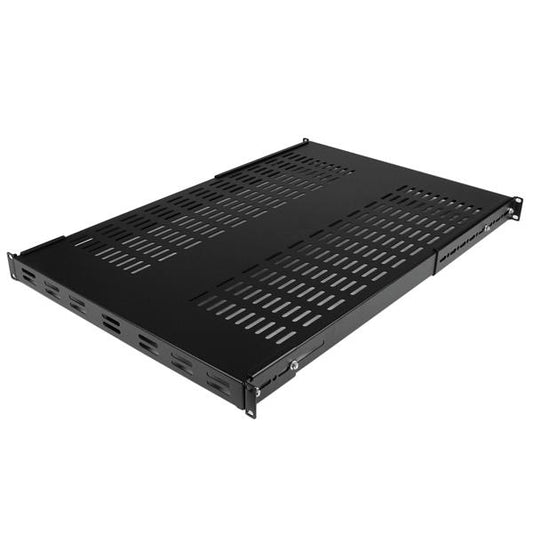 Startech.com Estante Bandeja 1u Ventilada Ajustable de Rack de Servidores de 19" 150kg - 49.5 a 97.2CM - Profundo 27.56" (70cm) - Spcc - 113.40kg Capacidad de Peso Estático