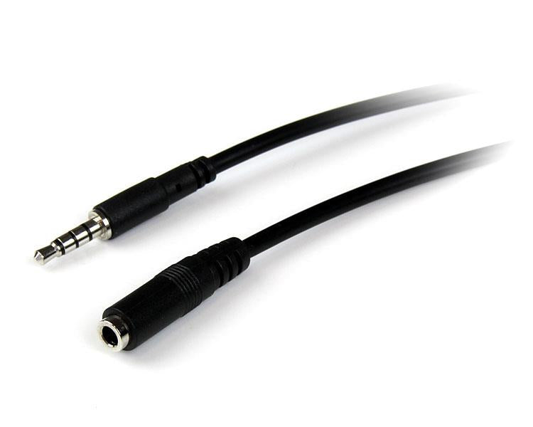 Cable Extensor de Audífonos StarTech.com MUHSMF2M | 2m, Plug de 3.5mm Macho a Hembra