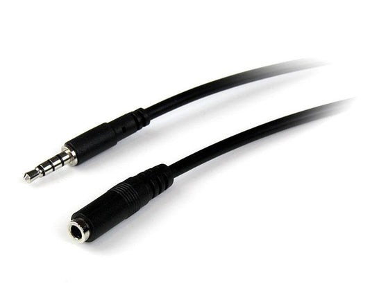 Cable Extensor de Audífonos StarTech.com MUHSMF2M | 2m, Plug de 3.5mm Macho a Hembra