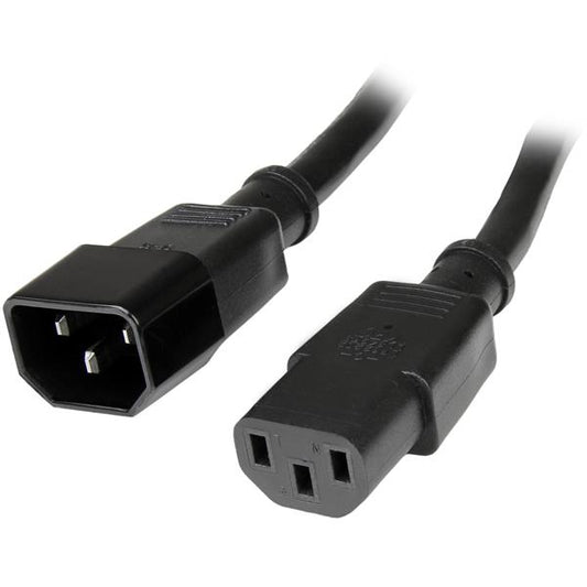 Cable de Extensión StarTech.com PXT100146 | 1.8m, 15A 125V, Negro