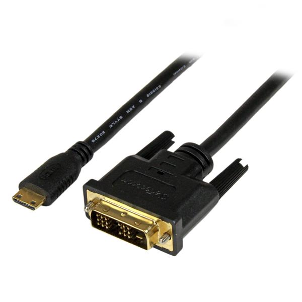Cable Adaptador StarTech.com HDCDVIMM2M | Mini HDMI a DVI-D, 1920x1200p, 2m