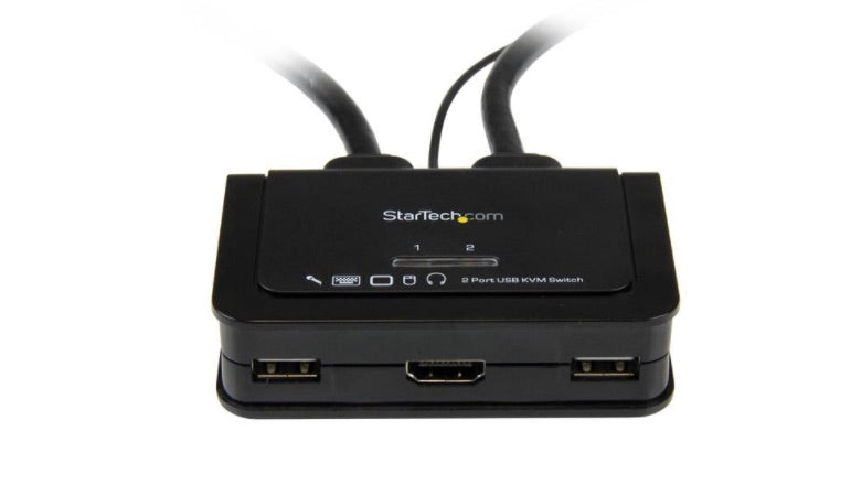 Conmutador KVM StarTech.com SV211HDUA | 2 Puertos HDMI, 1080p, USB Audio