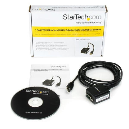 Adaptador USB StarTech.com ICUSB2321FIS | 1 Puerto Serial RS232, Aislamiento Óptico