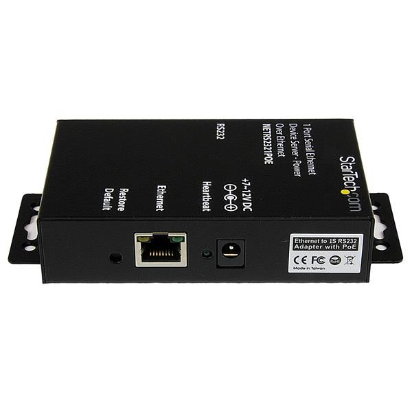 Servidor de Dispositivos StarTech.com NETRS2321POE | 1 Puerto RS232, Power Over Ethernet POE