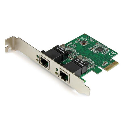 Startech.com Adaptador Tarjeta de Red Nic Pci Express PCI-E de 2 Puertos Gigabit Ethernet Rj45 - Pci Express X1 - 1.95gbit/s Data Transfer Rate - 2 Puerto(s) - 2 - Par Trenzado