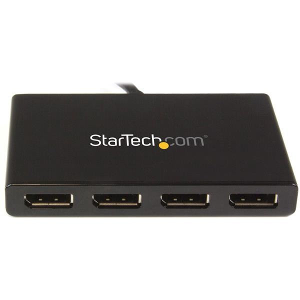 Startech.com Hub Mst de 4 Puertos Displayport 1.2 - Divisor Splitter Dp de 4 Monitores - Adaptador Dp a 4x Dp 1080p - Solo Windows - 3840 × 2160 - 2m Distancia Máxima de Funcionamiento - Displayport