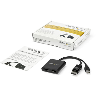 Hub StarTech.com MSTDP122DP | 2 Puertos DisplayPort 1.2, Resolución 4K a 30Hz