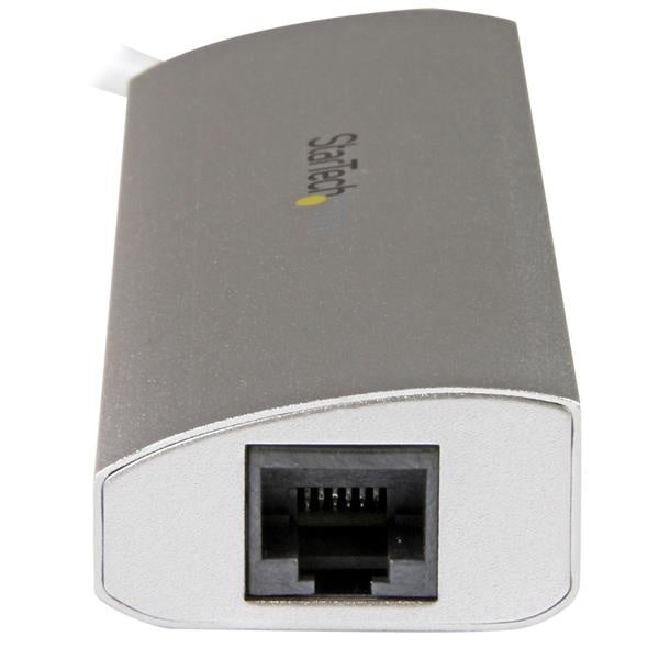 Startech.com Hub USB 3.0 de 3 Puertos - Adaptador de Red Ethernet - Alimentado Por el Bus - 5gbps - Hub USB Portátil - 3 Total USB Port(s) - 3 USB 3.0 Port(s)1 Puerto(s) de Red (rj-45) - Pc, Mac,