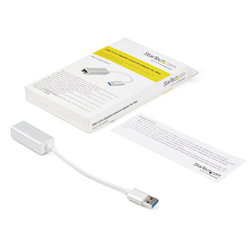 Adaptador de Red Ethernet Gigabit StarTech.com USB31000SA | USB 3.0, Compatible con Macbook y Chromebook