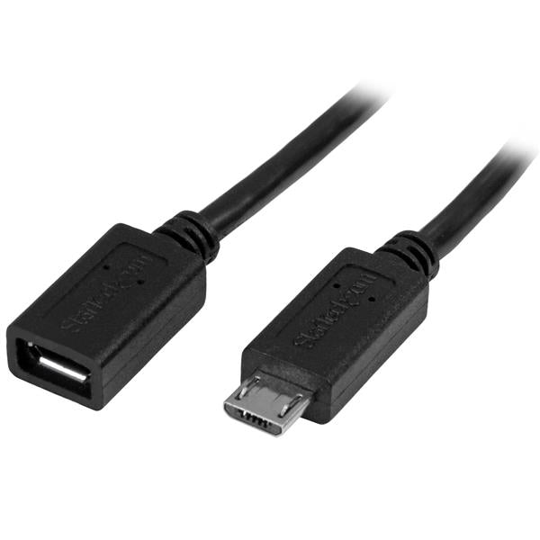 Cable de Extensión Micro USB StarTech.com USBUBEXT50CM | 50CM, 480Mbit/s, Apantallado
