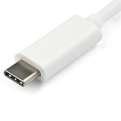 Adaptador de Video StarTech.com CDP2VGAW | USB-C a VGA, Blanco, USB 3.1