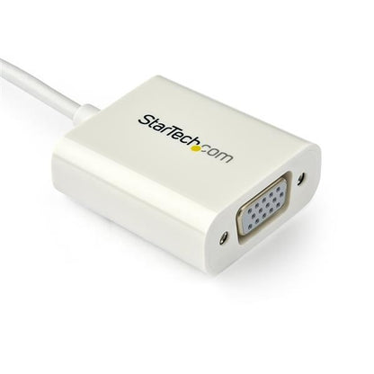 Adaptador de Video StarTech.com CDP2VGAW | USB-C a VGA, Blanco, USB 3.1