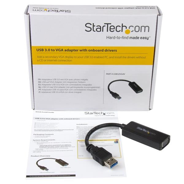 Adaptador de Video StarTech.com USB32VGAV | USB 3.0, Resolución 1920x1200
