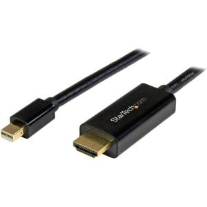 Cable Convertidor Mini DisplayPort StarTech.com MDP2HDMM1MB | Ultra HD 4K, 1m