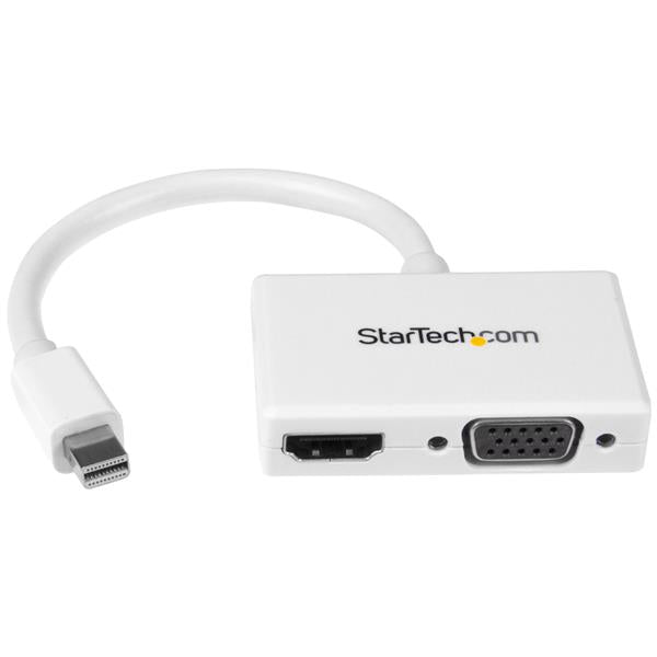 Adaptador StarTech.com MDP2HDVGAW | Mini DisplayPort a HDMI/VGA, 1080p, Blanco