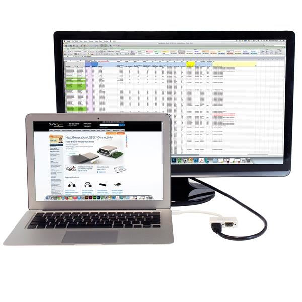 Adaptador StarTech.com MDP2HDVGAW | Mini DisplayPort a HDMI/VGA, 1080p, Blanco