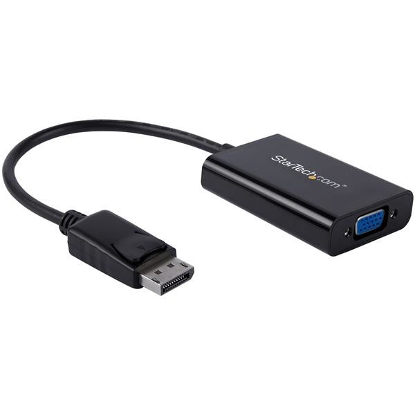 Startech.com Adaptador de Video Displayport a VGA con Audio - Negro