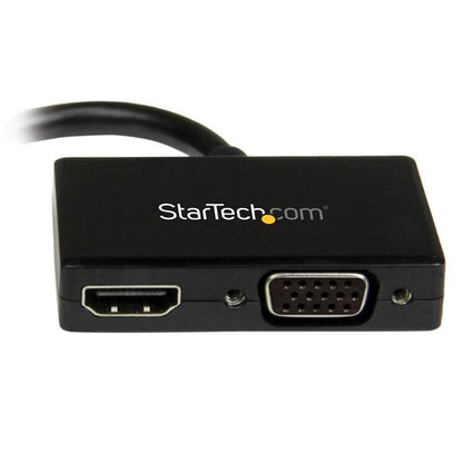 Startech.com Adaptador Mini Dp de Audio/video para Viajes - Convertidor Mini Displayport a HDMI o VGA - 1920x1200 1080p - Negro