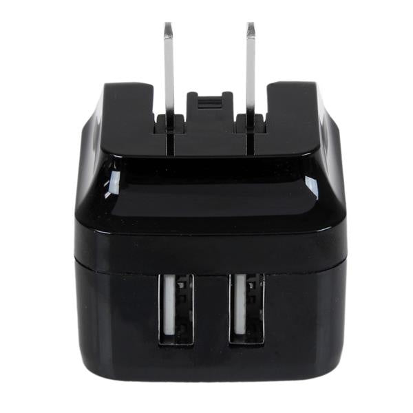 Cargador de Pared StarTech.com USB2PACBK | 2 Puertos, Alta Potencia 120V