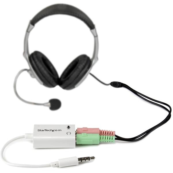 Adaptador StarTech.com MUYHSMFFADW | Mini-Jack 3.5mm a Conectores Separados, 4 Pines