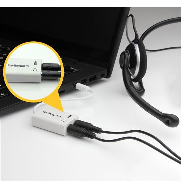 Adaptador StarTech.com MUYHSMFFADW | Mini-Jack 3.5mm a Conectores Separados, 4 Pines