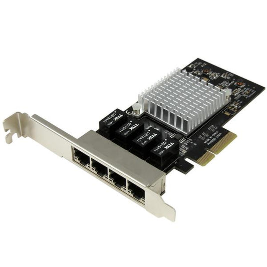 Tarjeta de Red StarTech.com ST4000SPEXI | Ethernet Gigabit, 4 Puertos RJ45