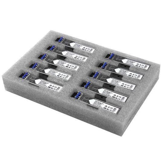 Startech.com Paquete de 10 Sfp Compatibles con Cisco Glc-lh-smd - 1000base-lx/lh - Fibra Monomodo 1GB Lc 10km Firepower/asr920/ie2000 Ddm - para Redes Ópticas, Redes de Datos - Fibra Óptica -