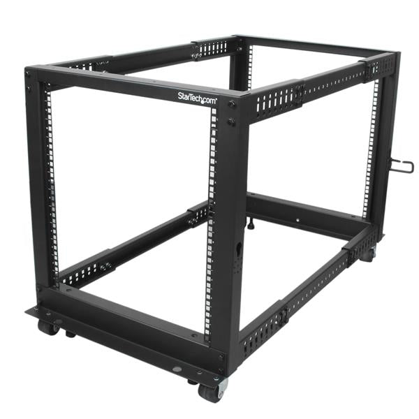 Rack 12U StarTech.com 4POSTRACK12U | Acero Laminado, Capacidad 544G