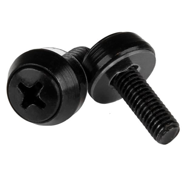 Startech.com Paquete de 100 Tornillos de Montaje M5x12mm - Negro - Tornillos de Montaje - 12MM - Acero - Negro - 100 / Paquete