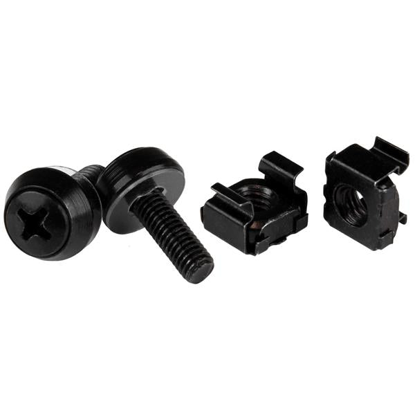 Tornillos y Tuercas Jaula StarTech.com CABSCREWM52B | M5x12mm, Acero Negro, Paquete de 100
