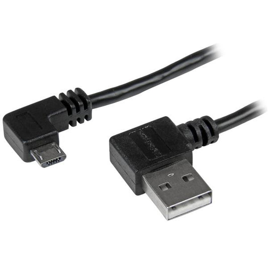 Cable Micro USB StarTech.com USB2AUB2RA2M | 2m, Conector Acodado Derecha, 480Mbit/s