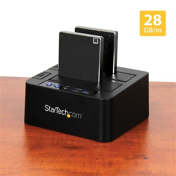 Duplicador Clonador StarTech.com SDOCK2U313R | USB 3.1, 2 Bahías SATA III