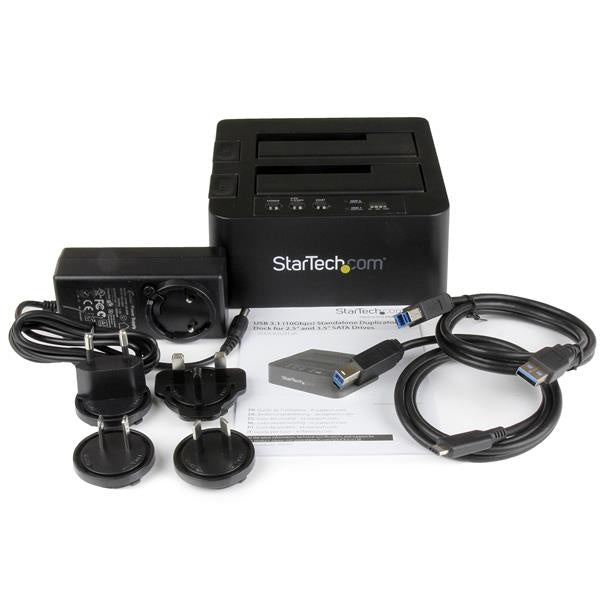 Duplicador Clonador StarTech.com SDOCK2U313R | USB 3.1, 2 Bahías SATA III