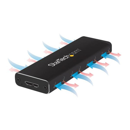 Gabinete SSD M.2 StarTech.com SM2NGFFMBU33 | USB 3.0 5Gbps, Aluminio Negro