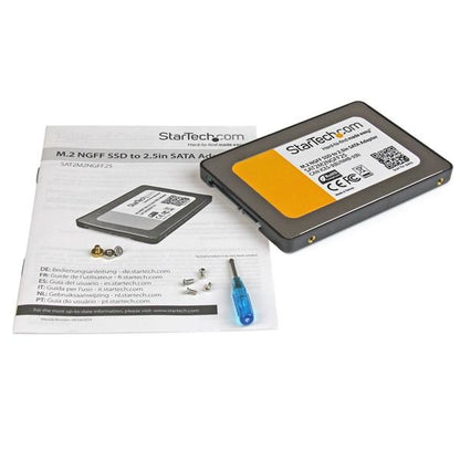 Adaptador SSD StarTech.com SAT2M2NGFF25 | M.2 a SATA III, Carcasa Protectora 2.5