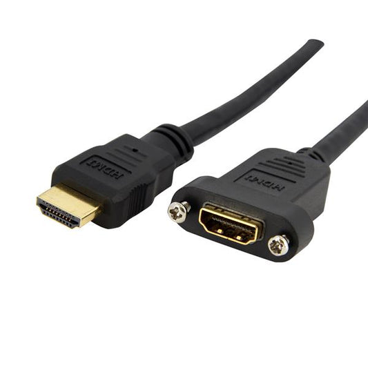 Cable Adaptador HDMI StarTech.com HDMIPNLFM3 | 4K UHD 30Hz, 0.9m Montaje en Panel