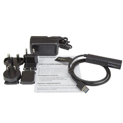Adaptador USB 3.1 StarTech.com USB312SAT3 | 10 Gbps, Soporta Discos SATA de 2.5" y 3.5