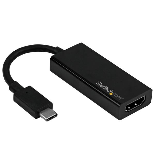 Startech.com Adaptador Convertidor Gráfico USB-C a HDMI 4k60hz - Dongle USB Tipo C Inventario Limitado - Vea Dispositivo Similar Cdp2hd4k60w - Negro