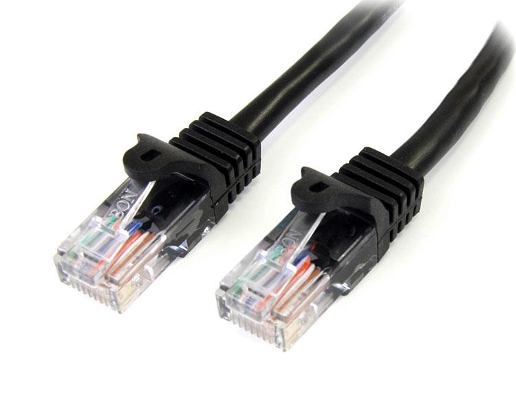 Cable de Red Ethernet StarTech.com 45PAT5MBK | 5m, Cat5e Snagless