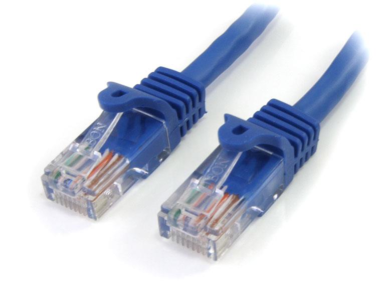 Startech.com Cable de Red 1.8m Categoría Cat5e Utp Rj45 Gigabit Ethernet Patch Moldeado Snagless - Azul - Extremo Prinicpal: 1 - Cable de Conexión - Azul