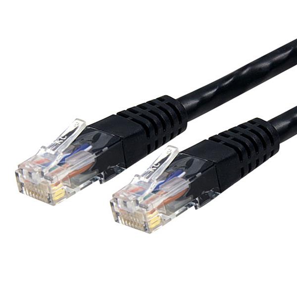 Startech.com Cable de 1.8m de Red Ethernet Cat6 Utp Rj45 Etl Moldeado - Negro - Cable For Dispositivo de Red, Enchufe de Pared, Workstation, Panel de Distribución, Hub - 10gbit/s - Cable de Conexión