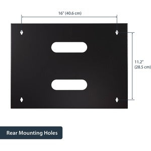 Startech.com Bracket de Montaje en Pared para Equipo de Rack 8u de 13.75 Pulgadas de Profundidad - Acero - 36.38kg Capacidad Máxima de Peso