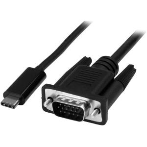 Startech.com Cable de 2m USB C a VGA - Cable Adaptador Activo de Video de 1920x1200/1080p USB Tipo C a VGA - Modo Dp Alt Hbr2 - Cable For Proyector, Monitor, Workstation, Dispositivo de Vídeo,