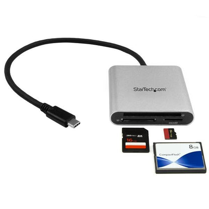 Startech.com Lector Grabador USB 3.0 de Tarjetas de Memoria Sd, Micro Sd, Compactflash - Adaptador USB-C a Tarjetas Flash - Data_n_a