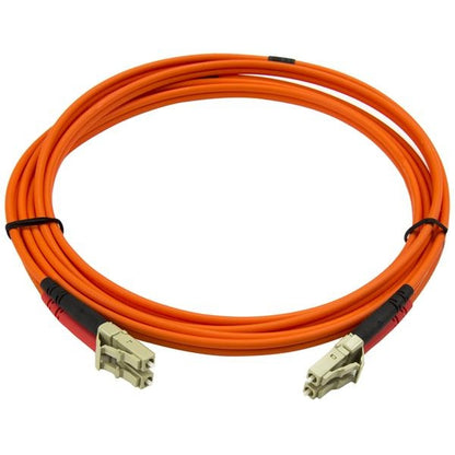 Cable de Fibra Óptica StarTech.com 50FIBLCLC2 | 2m, Dúplex LC-LC 10Gbit/s, Naranja